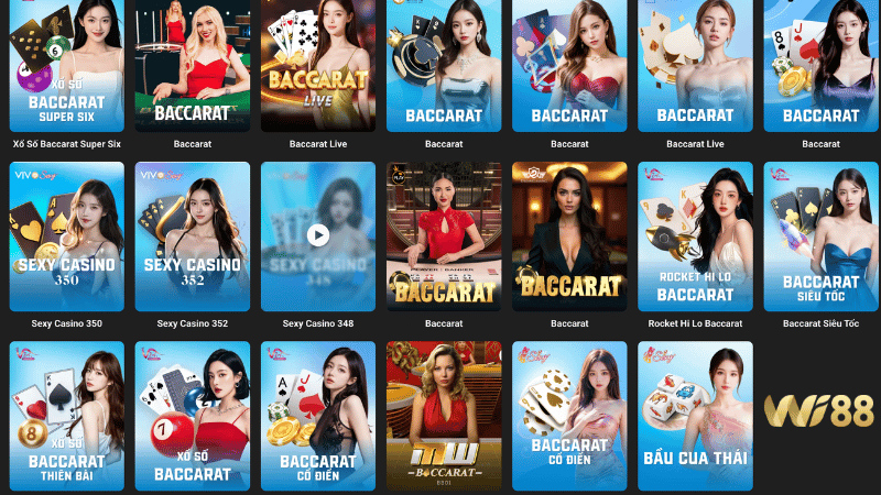 Ưu điểm nổi bật khi tham gia game bài Baccarat WI88