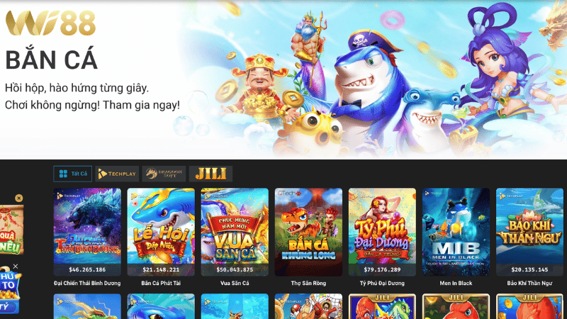 Những siêu phẩm hấp dẫn quy tụ tại chuyên mục triệu đô nhà Wi88