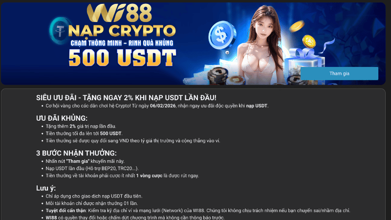 Những lưu ý quan trọng khi nhận khuyến mãi WI88