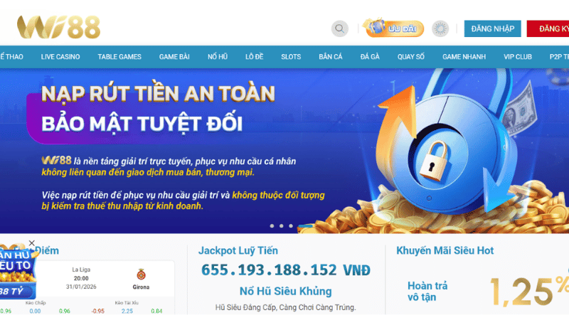 Nạp rút siêu nhanh và an toàn.