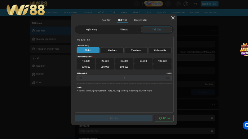 Giải đáp thắc mắc khi rút tiền VK88